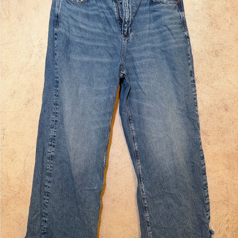 Women's American Eagle Super high Rise Baggy Wide Leg Jeans
